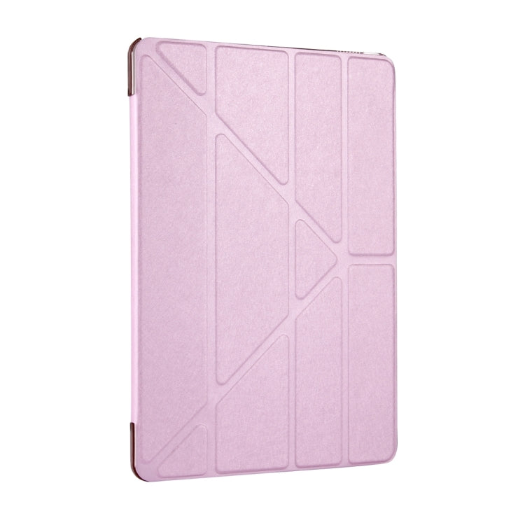 For iPad Pro 10.5 inch Silk Texture Horizontal Deformation Flip Leather Case with 4-folding Holder & Sleep / Wake-up