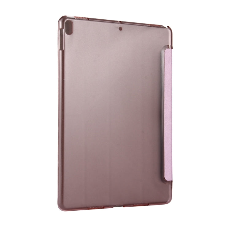 For iPad Pro 10.5 inch Silk Texture Horizontal Deformation Flip Leather Case with 4-folding Holder & Sleep / Wake-up