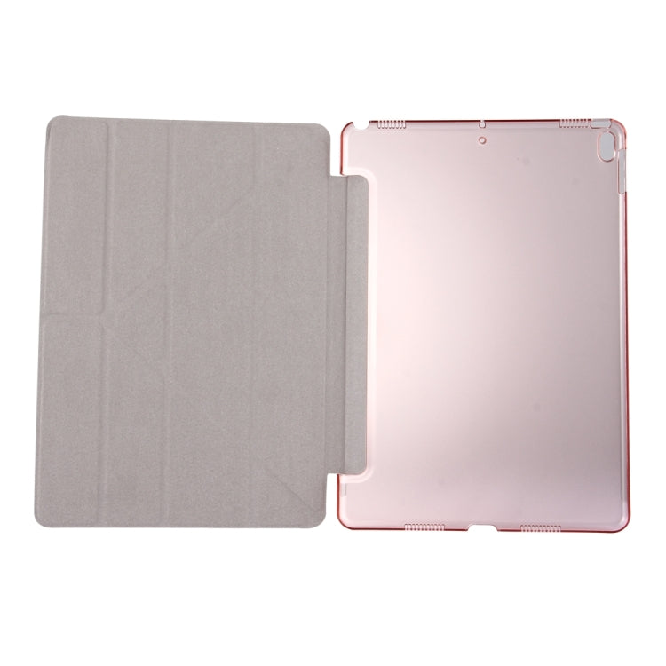 For iPad Pro 10.5 inch Silk Texture Horizontal Deformation Flip Leather Case with 4-folding Holder & Sleep / Wake-up