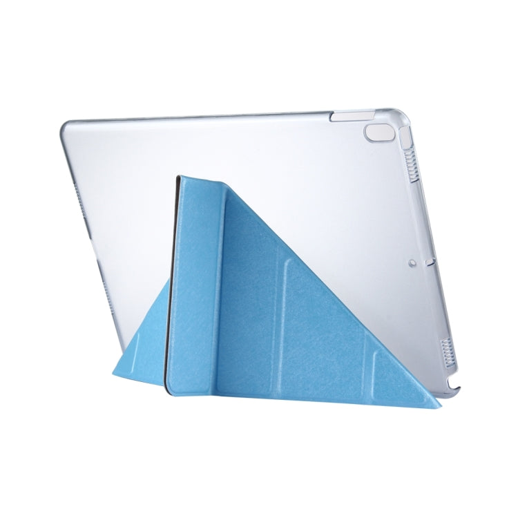 For iPad Pro 10.5 inch Silk Texture Horizontal Deformation Flip Leather Case with 4-folding Holder & Sleep / Wake-up