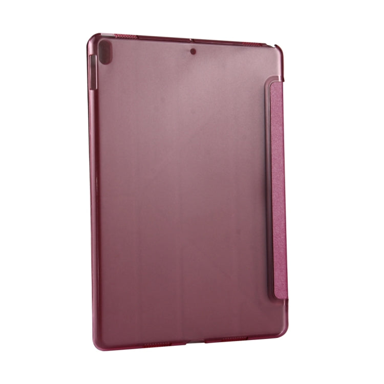 For iPad Pro 10.5 inch Silk Texture Horizontal Deformation Flip Leather Case with 4-folding Holder & Sleep / Wake-up