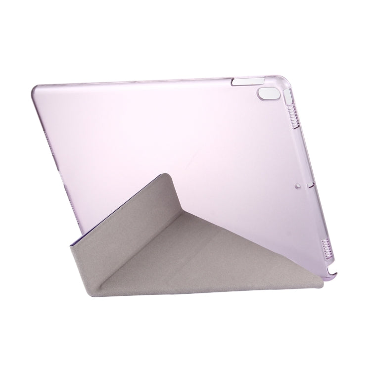 For iPad Pro 10.5 inch Silk Texture Horizontal Deformation Flip Leather Case with 4-folding Holder & Sleep / Wake-up