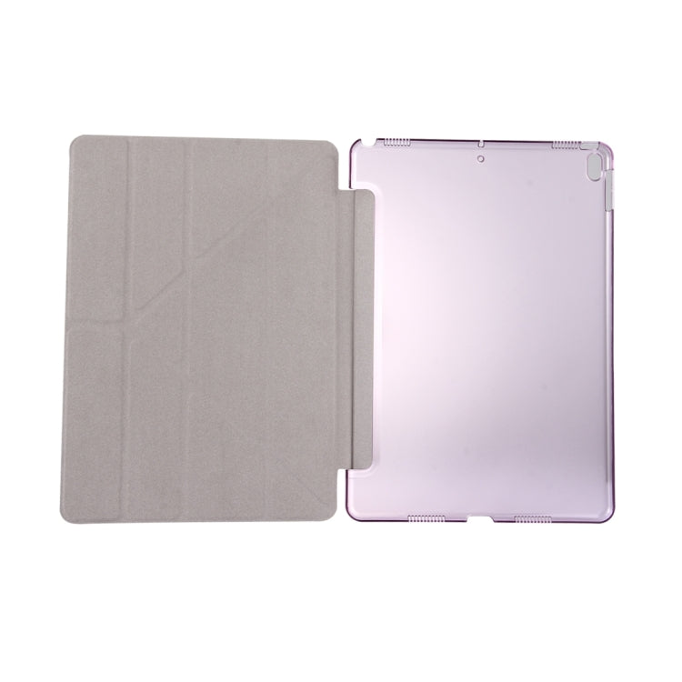 For iPad Pro 10.5 inch Silk Texture Horizontal Deformation Flip Leather Case with 4-folding Holder & Sleep / Wake-up