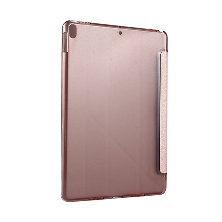 For iPad Pro 10.5 inch Silk Texture Horizontal Deformation Flip Leather Case with 4-folding Holder & Sleep / Wake-up