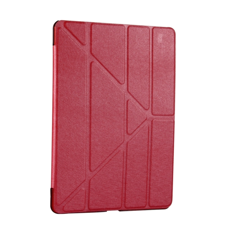 For iPad Pro 10.5 inch Silk Texture Horizontal Deformation Flip Leather Case with 4-folding Holder & Sleep / Wake-up