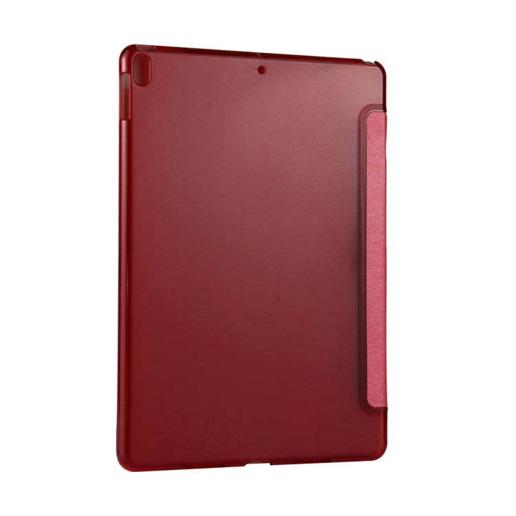 For iPad Pro 10.5 inch Silk Texture Horizontal Deformation Flip Leather Case with 4-folding Holder & Sleep / Wake-up