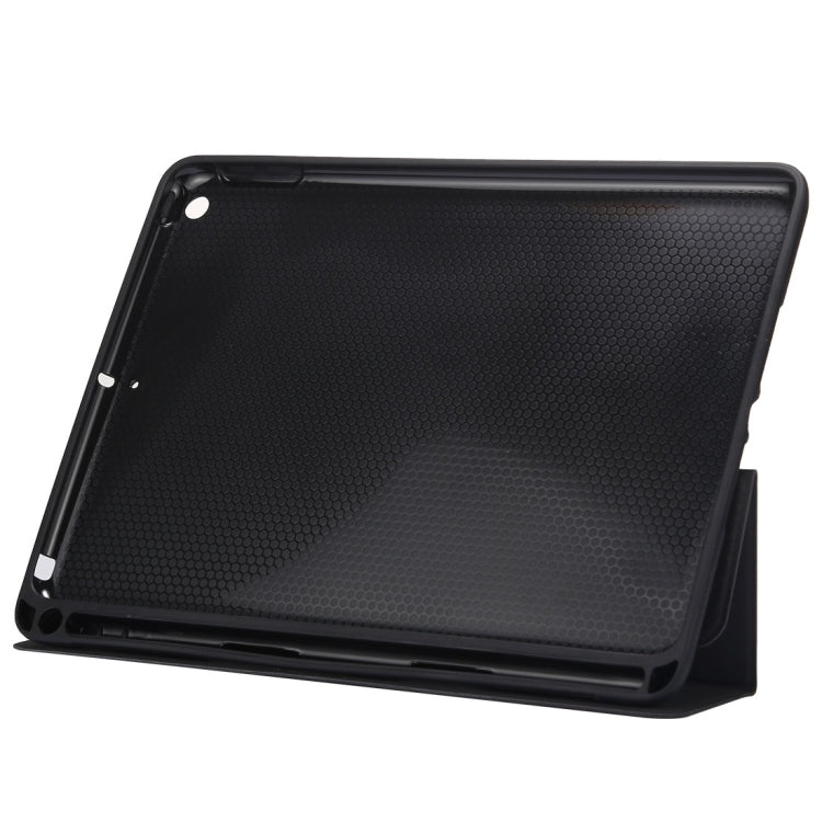 Cloth Texture Pattern Horizontal Flip Leather Case for iPad Pro 10.5 inch ,with Three-folding Holder & Pen Slots