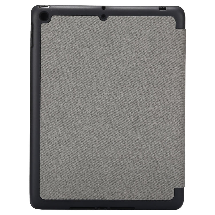 Cloth Texture Pattern Horizontal Flip Leather Case for iPad Pro 10.5 inch ,with Three-folding Holder & Pen Slots