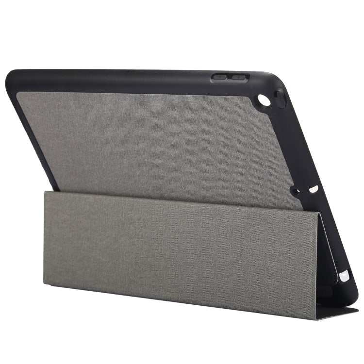Cloth Texture Pattern Horizontal Flip Leather Case for iPad Pro 10.5 inch ,with Three-folding Holder & Pen Slots