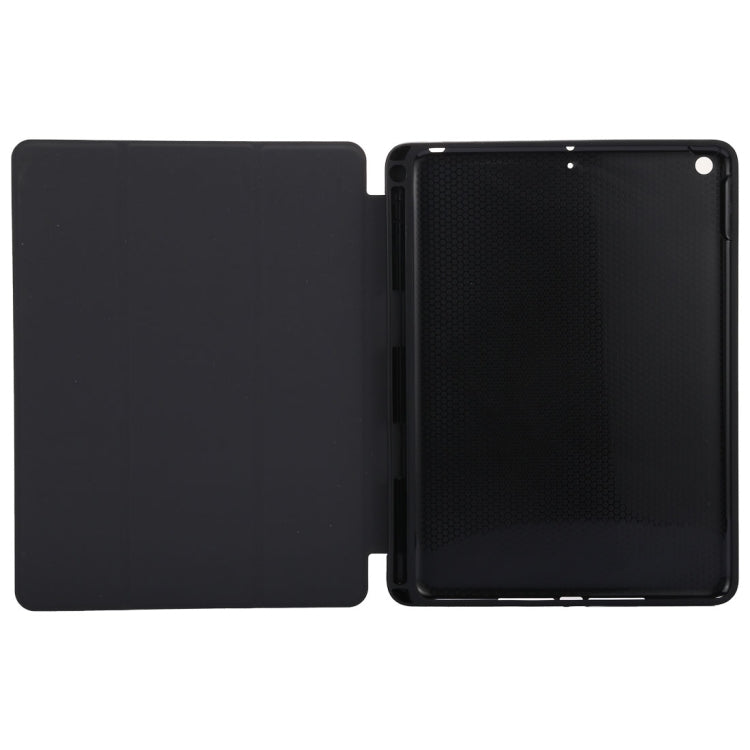 Cloth Texture Pattern Horizontal Flip Leather Case for iPad Pro 10.5 inch ,with Three-folding Holder & Pen Slots