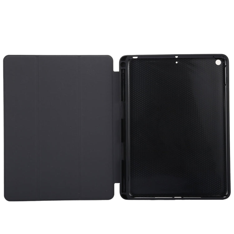 Cloth Texture Pattern Horizontal Flip Leather Case for iPad Pro 10.5 inch ,with Three-folding Holder & Pen Slots