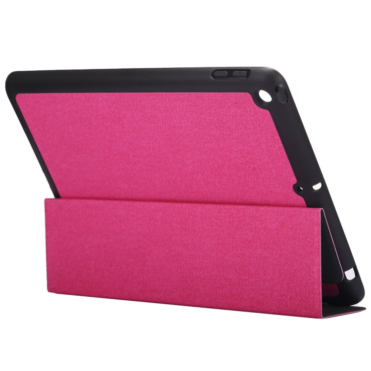 Cloth Texture Pattern Horizontal Flip Leather Case for iPad Pro 10.5 inch ,with Three-folding Holder & Pen Slots