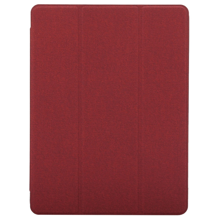 Cloth Texture Pattern Horizontal Flip Leather Case for iPad Pro 10.5 inch ,with Three-folding Holder & Pen Slots