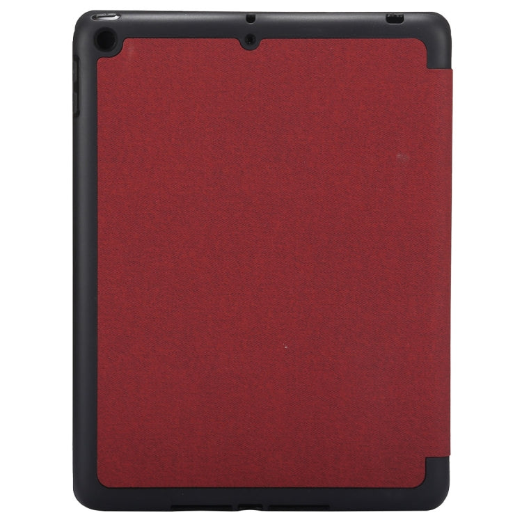 Cloth Texture Pattern Horizontal Flip Leather Case for iPad Pro 10.5 inch ,with Three-folding Holder & Pen Slots