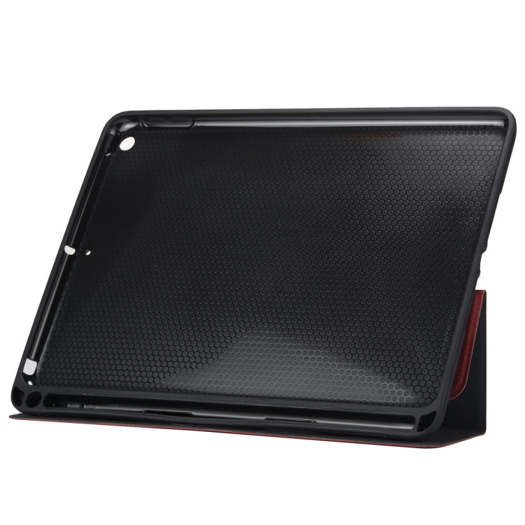 Cloth Texture Pattern Horizontal Flip Leather Case for iPad Pro 10.5 inch ,with Three-folding Holder & Pen Slots