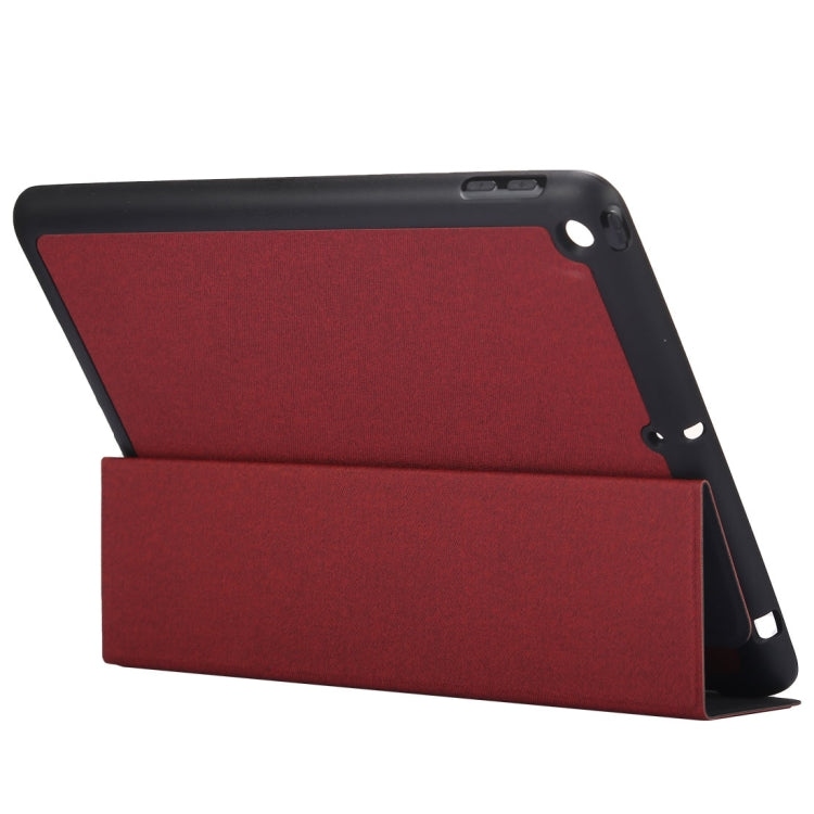 Cloth Texture Pattern Horizontal Flip Leather Case for iPad Pro 10.5 inch ,with Three-folding Holder & Pen Slots