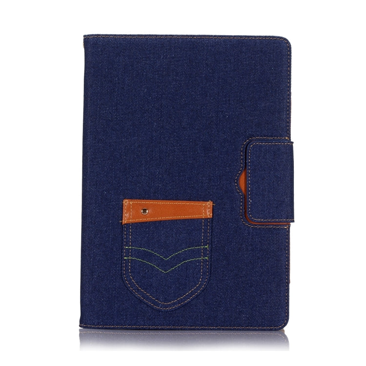 For iPad Pro 10.5 inch Retro Denim Cloth Texture Horizontal Flip Leather Case with Holder & Card Slots & Sleep / Wake-up