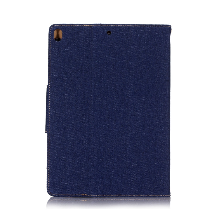 For iPad Pro 10.5 inch Retro Denim Cloth Texture Horizontal Flip Leather Case with Holder & Card Slots & Sleep / Wake-up