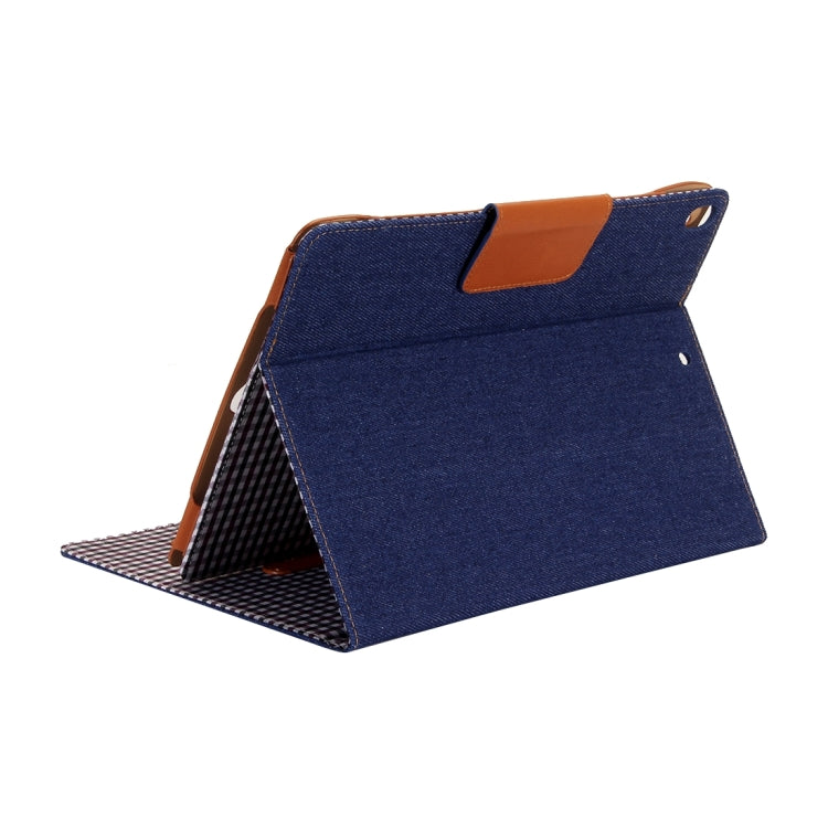 For iPad Pro 10.5 inch Retro Denim Cloth Texture Horizontal Flip Leather Case with Holder & Card Slots & Sleep / Wake-up
