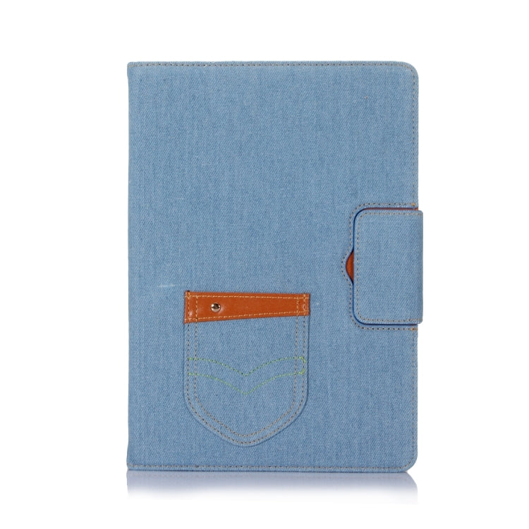 For iPad Pro 10.5 inch Retro Denim Cloth Texture Horizontal Flip Leather Case with Holder & Card Slots & Sleep / Wake-up
