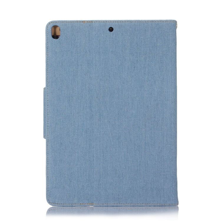 For iPad Pro 10.5 inch Retro Denim Cloth Texture Horizontal Flip Leather Case with Holder & Card Slots & Sleep / Wake-up