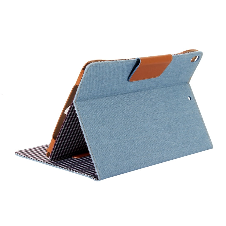For iPad Pro 10.5 inch Retro Denim Cloth Texture Horizontal Flip Leather Case with Holder & Card Slots & Sleep / Wake-up