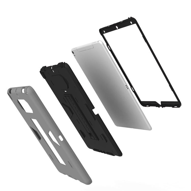 For iPad Pro 10.5 inch PC+Silicone Shockproof Protective Back Cover Case With Holder