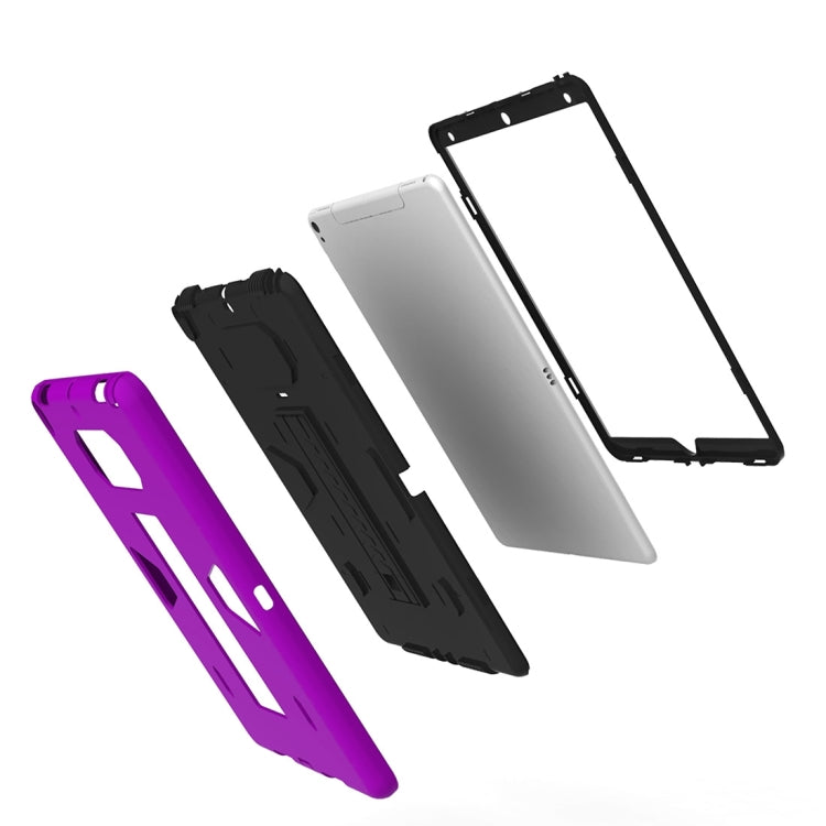 For iPad Pro 10.5 inch PC+Silicone Shockproof Protective Back Cover Case With Holder
