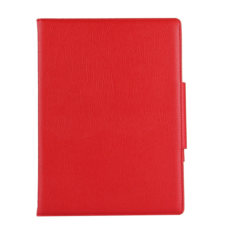 For iPad Pro 12.9 inch (2017) Detachable Bluetooth Keyboard + Litchi Texture Horizontal Flip Leather Tablet Case with Holder