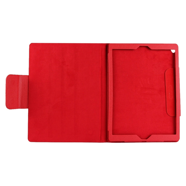For iPad Pro 12.9 inch (2017) Detachable Bluetooth Keyboard + Litchi Texture Horizontal Flip Leather Tablet Case with Holder