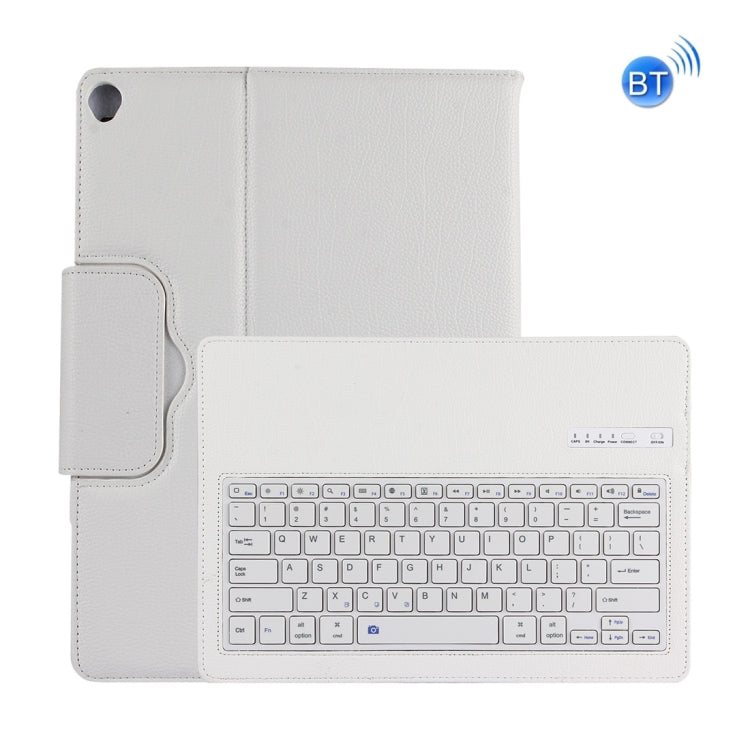 For iPad Pro 12.9 inch (2017) Detachable Bluetooth Keyboard + Litchi Texture Horizontal Flip Leather Tablet Case with Holder