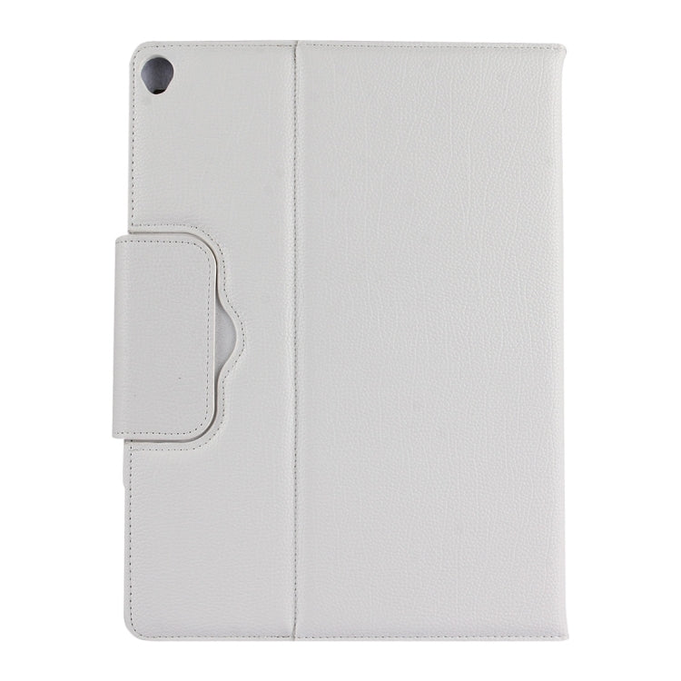 For iPad Pro 12.9 inch (2017) Detachable Bluetooth Keyboard + Litchi Texture Horizontal Flip Leather Tablet Case with Holder