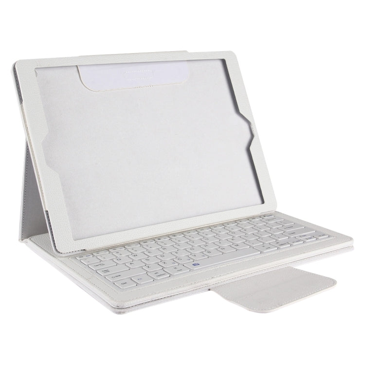 For iPad Pro 12.9 inch (2017) Detachable Bluetooth Keyboard + Litchi Texture Horizontal Flip Leather Tablet Case with Holder