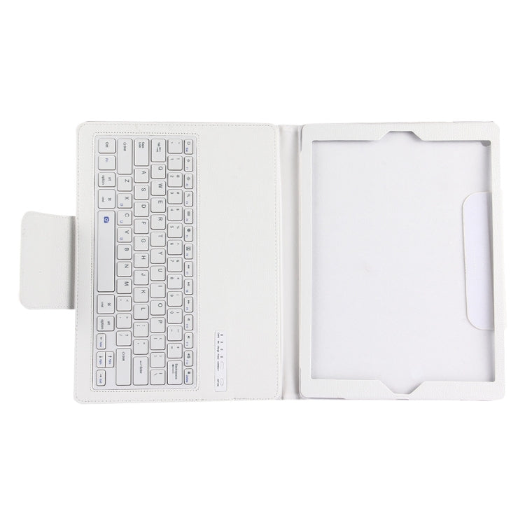 For iPad Pro 12.9 inch (2017) Detachable Bluetooth Keyboard + Litchi Texture Horizontal Flip Leather Tablet Case with Holder