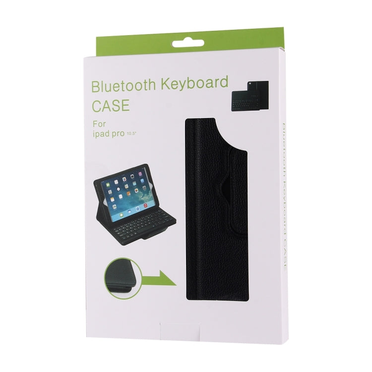 IP105 For iPad Pro 10.5 inch Detachable Bluetooth Keyboard + Litchi Texture Horizontal Flip Leather Tablet Case with Holder