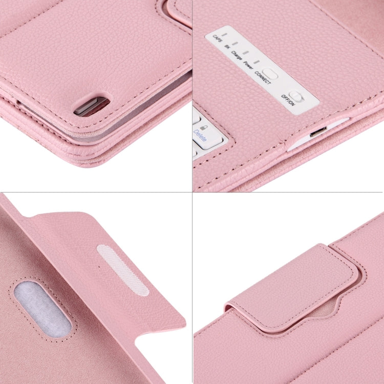IP105 For iPad Pro 10.5 inch Detachable Bluetooth Keyboard + Litchi Texture Horizontal Flip Leather Tablet Case with Holder