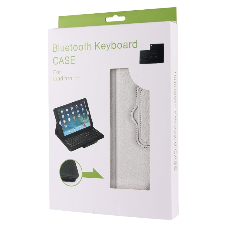 IP105 For iPad Pro 10.5 inch Detachable Bluetooth Keyboard + Litchi Texture Horizontal Flip Leather Tablet Case with Holder