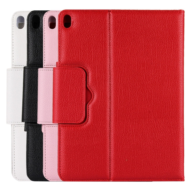Detachable Bluetooth Keyboard + Litchi Texture Horizontal Flip Leather Tablet Case with Holder for iPad Pro 11 inch (2018)