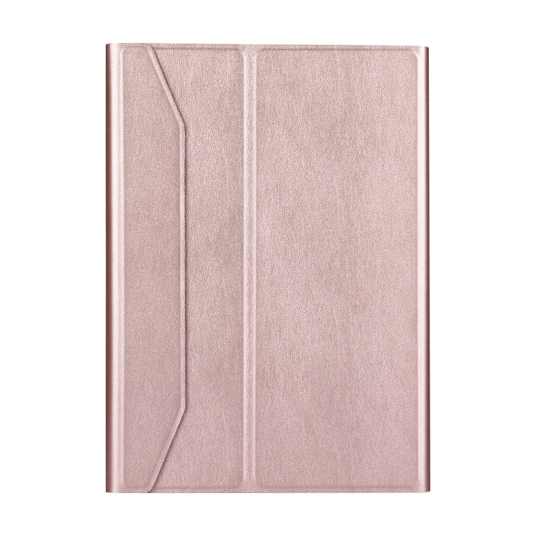 For iPad Pro 10.5 inch Detachable Aluminum Alloy Bluetooth Keyboard + Lambskin Texture Leather Tablet Case with Holder