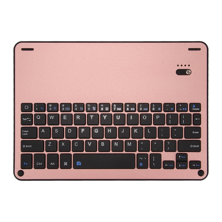For iPad Pro 10.5 inch Detachable Aluminum Alloy Bluetooth Keyboard + Lambskin Texture Leather Tablet Case with Holder