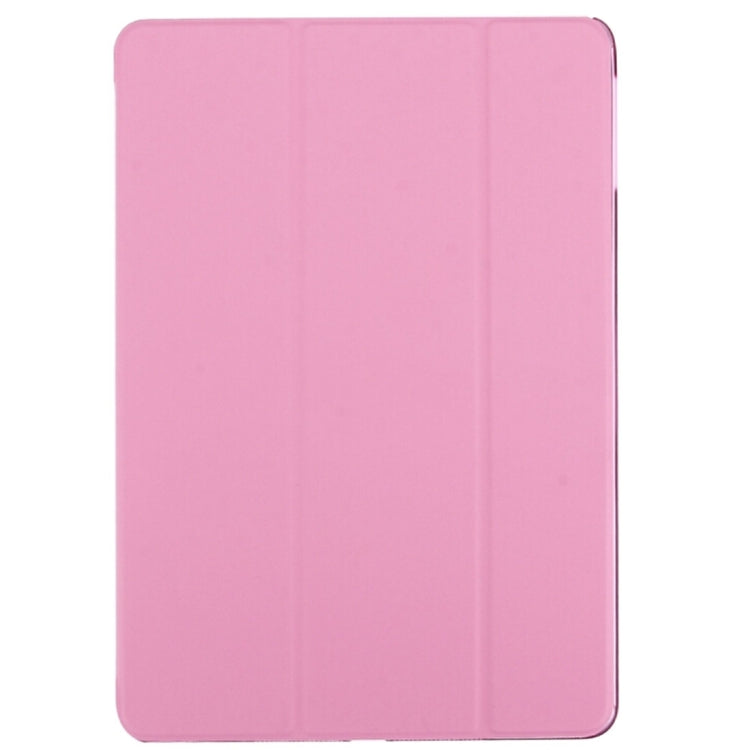 For iPad Pro 12.9 inch (2016) PU +Frosted Plastic Bottom Cover  Horizontal Flip Leather Case with Three-folding Holder & Sleep Function
