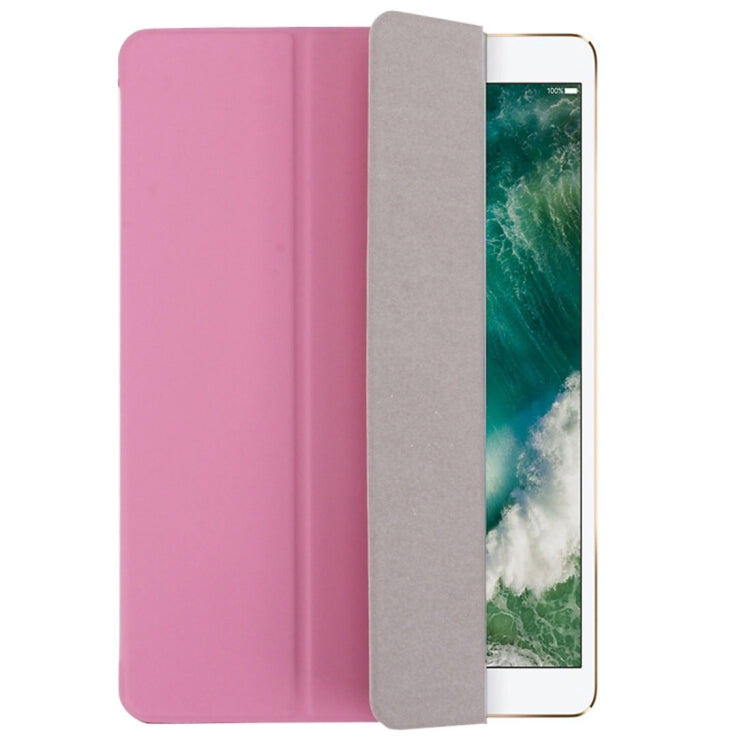 For iPad Pro 12.9 inch (2016) PU +Frosted Plastic Bottom Cover  Horizontal Flip Leather Case with Three-folding Holder & Sleep Function