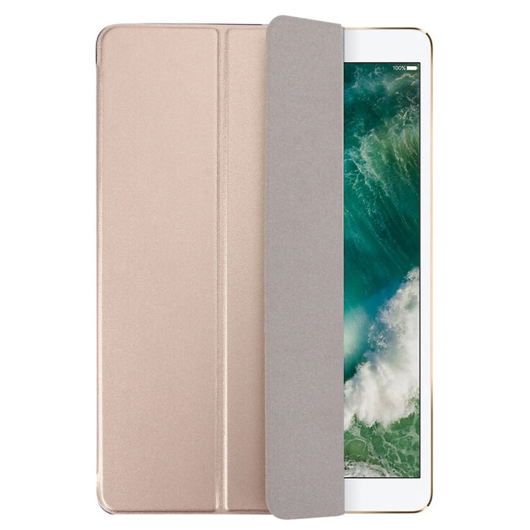 For iPad Pro 12.9 inch (2016) PU +Frosted Plastic Bottom Cover  Horizontal Flip Leather Case with Three-folding Holder & Sleep Function