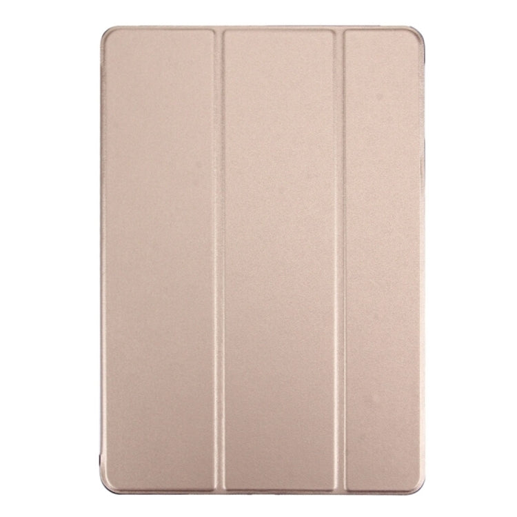 For iPad Pro 12.9 inch (2016) PU +Frosted Plastic Bottom Cover  Horizontal Flip Leather Case with Three-folding Holder & Sleep Function
