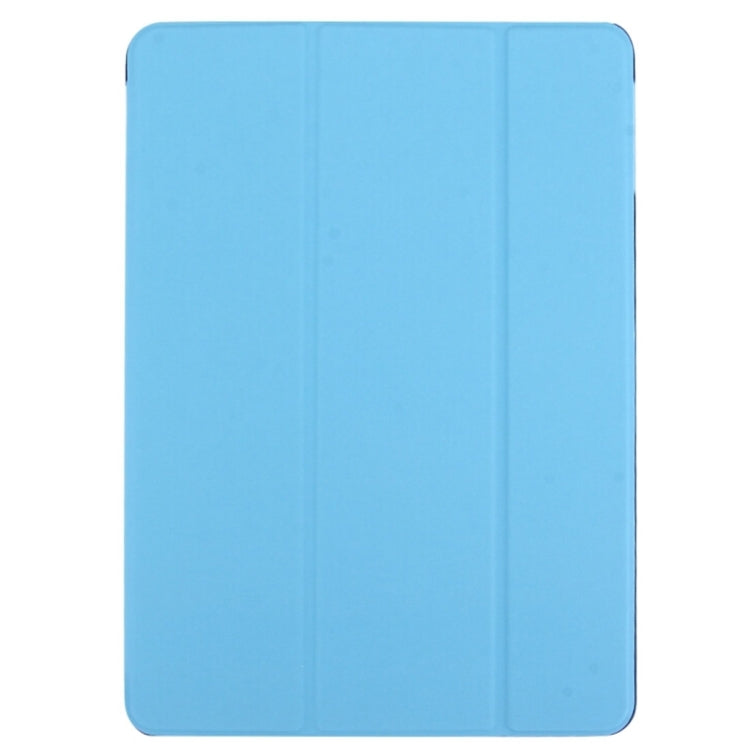 For iPad Pro 12.9 inch (2016) PU +Frosted Plastic Bottom Cover  Horizontal Flip Leather Case with Three-folding Holder & Sleep Function