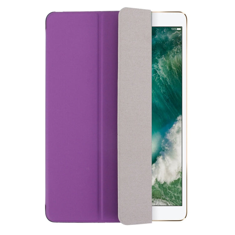 For iPad Pro 12.9 inch (2016) PU +Frosted Plastic Bottom Cover  Horizontal Flip Leather Case with Three-folding Holder & Sleep Function