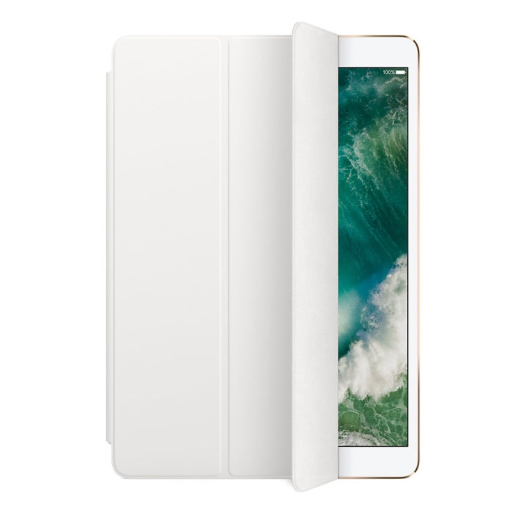 For iPad Pro 12.9 inch (2016) PU +Frosted Plastic Bottom Cover  Horizontal Flip Leather Case with Three-folding Holder & Sleep Function