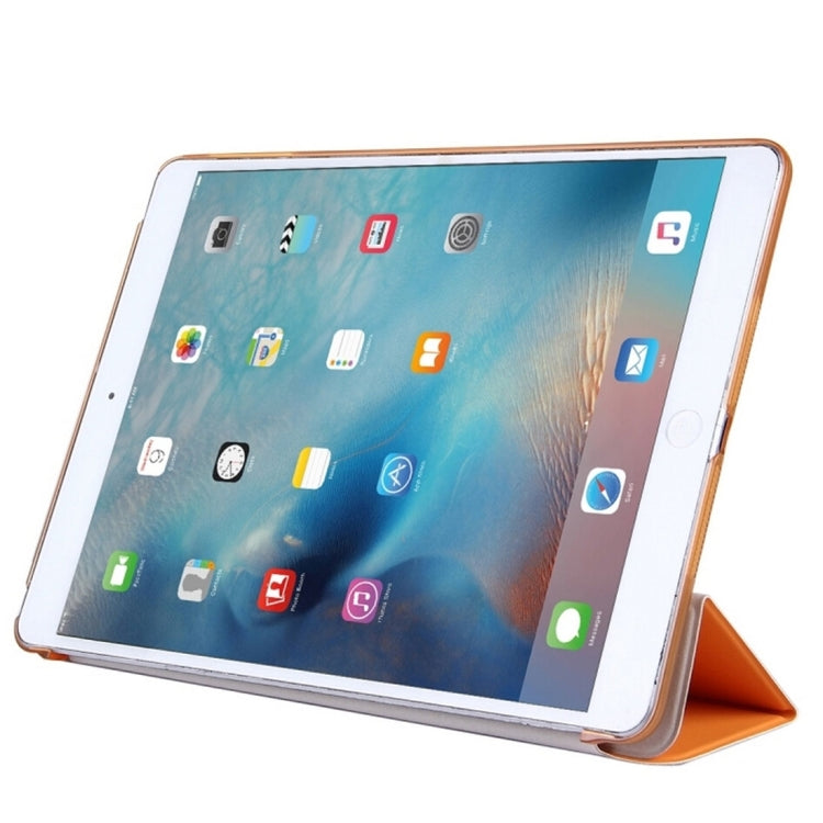 For iPad Pro 10.5 inch PU +Frosted Plastic Bottom Cover  Horizontal Flip Leather Case with Three-folding Holder & Sleep Function
