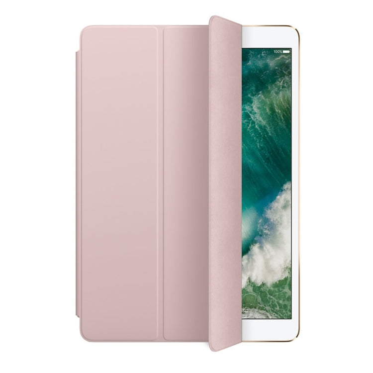 For iPad Pro 10.5 inch PU +Frosted Plastic Bottom Cover  Horizontal Flip Leather Case with Three-folding Holder & Sleep Function