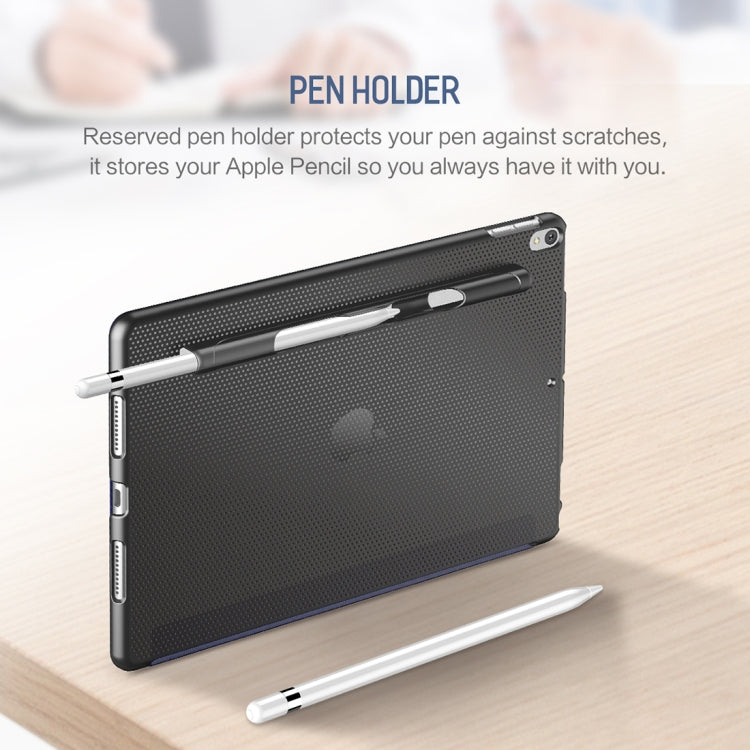 ROCK Horizontal Flip Leather Case for iPad Pro 10.5 inch, with Three-folding Holder & Pen Slots